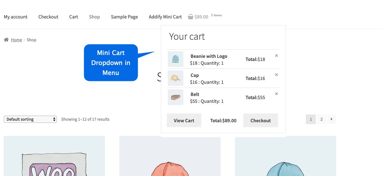 WooCommerce Cart Plugin - Ultimative Einkaufswagenlösung - 2